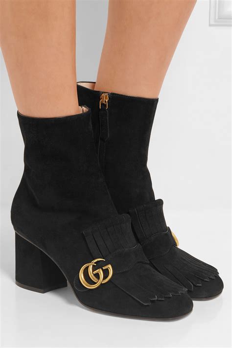 gucci mens suede ankle boot|high heel Gucci boots.